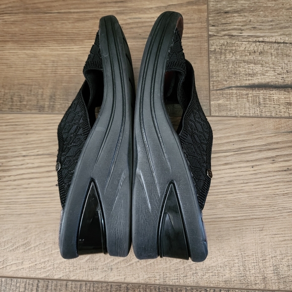 Bzees Vista Black Slide Sandal Comfort Slip On Wedge Heel Women’s Size 9.5 - Picture 6 of 8